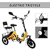 Bruce & Shark Foldable Adult Electric Trike, Motor 350W 28 Miles Range, 396 LBS Capacity 3-Speed Commuter Bike for Men/Women #5