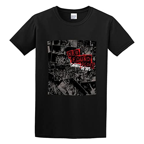 capeclain New Found Glory Connect The Dots Unisex 100% Cotton Short-Sleeve T-Shirts Black M