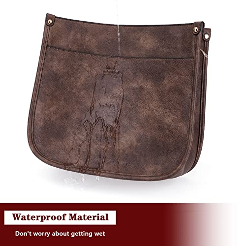 Image of HKCLUF Crossbody Bag Purse for Women 2PCS /Set Leather Hobo Handbag Wallet Set With 2Adjustable Guitar Strap Shoulder Bag | Purse