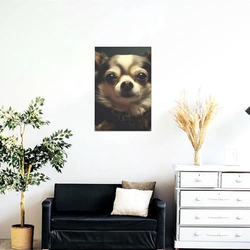 Chiwawa impression sur toile affiche decorative chambre moderne 30x45cm
