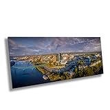 Knoxville Skyline in Fall at Sunset/Sunrise - Gay Street, Henley Street - Print/Canvas/Acrylic/Metal (Print Only, 16x20 Inches)