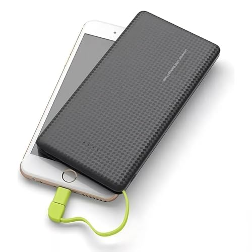 Carregador Portatil - Power Bank 5000mHA Compatível com Samsung Iphone e Xiaomi Power Bank (Preto)