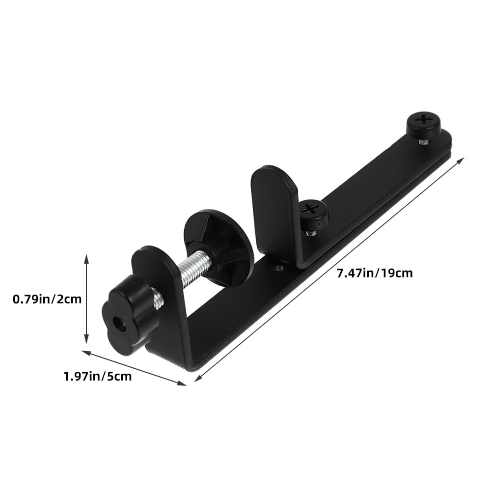 OSALADI 2pcs Pegboard Desk Bracket Pegboard Table Mount Desktop Connector Shield Holder Desk Shelf Clamp Support Pegboard Installing Tool for Garage Kitchen Home Office Black, N550MJBGUGA5110QJ74RFP1