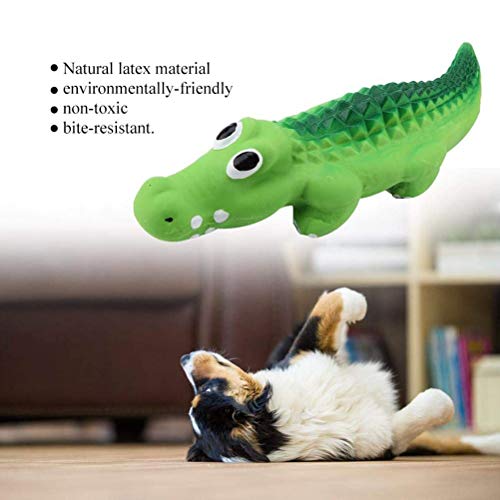 Yusat Pet Toy Dog Toys,Pet Chew Crocodile Toy,Resistant Latex Sounding Toy Dog Training Toy for Puppies, Assorted Color, 22cm - Image 3