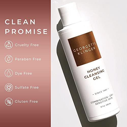 Georgette Klinger Honey Facial Cleansing Gel Radiance-Boosting Face Wash With Honey, Marula Oil, & Chamomile For Normal, Dry, And Sensitive Skin #TOP6