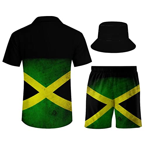 Jamaican Flag Fashion 3-Piece Outfits - Men's Adult XL2