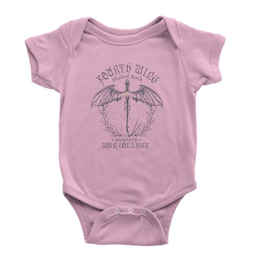 Fourth Wing Dragon Rider Vintage Basgiath War College Infant One-Piece Bodysuit, Soft Cotton