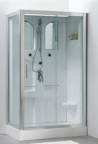 Schulte Duschkabine Komplettdusche Komplettduschkabine Wellnesskabine Rechteckdusche Malta weiß