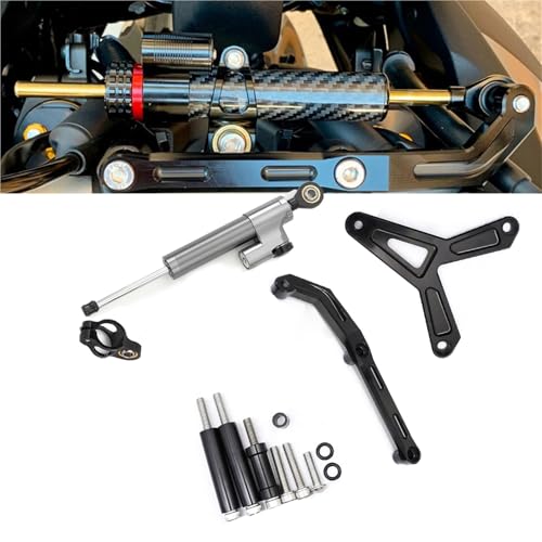 Kit fixation amortisseur direction Tracer 9 GT 2022 accessoire moto gris
