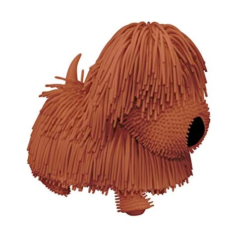 Jiggly Pets Brown Puppy Interactive Electronic Puppy toy with sounds music and movement Animal Toys Interactive pets Walking toy puppy Cover