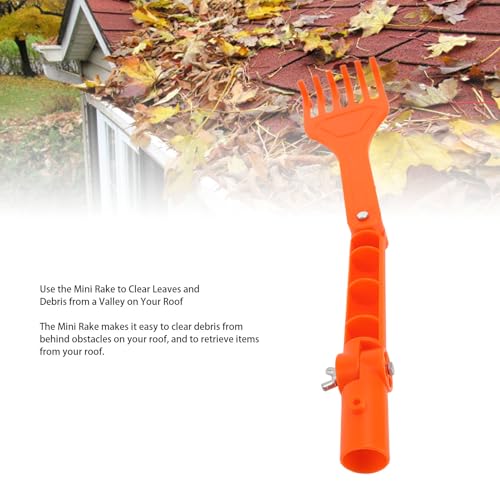 Mini Ancinho de Jardim, Ancinho de Mão Em ABS para Gramado, Canteiro de Flores, Arbusto de Grama, Fe