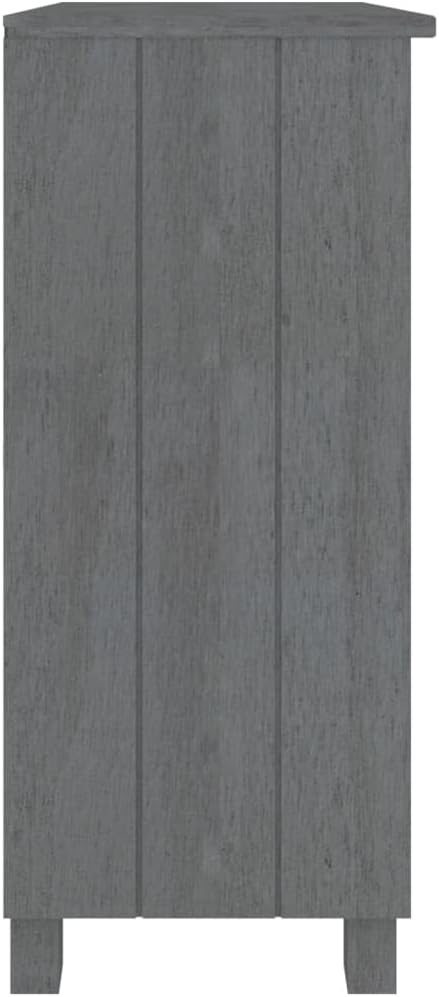 Sideboard HAMAR Dark Gray,Bar Cabinet,Corridor Cabinet,Buffet Cabinet,Decorative Cabinet, Display Cabinet,Living Room Cabinet,for Kitchen,Living Room, Bedroom,33.5"x13.8"x31.5" Solid Wood Pine