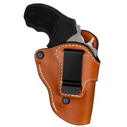 Premium IWB Leather Holster for Most .38 Special & J Frame Revolvers for Taurus 327/380/856/85, S&W