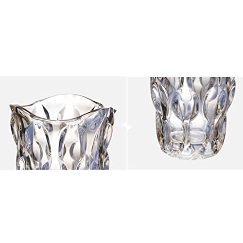 Vase en verre cristal décoratif de 24.5cm, cadeau idéal d'inauguration - 4