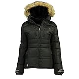  Geographical Norway-Parka de mujer BERSIL con capucha Negro Talla L