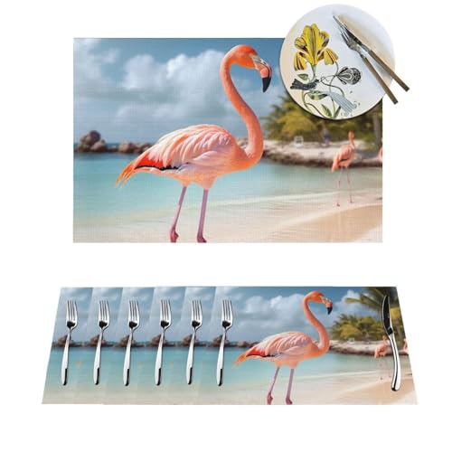 Sets de table tissés lavables pour protéger de la chaleur du plat - 2