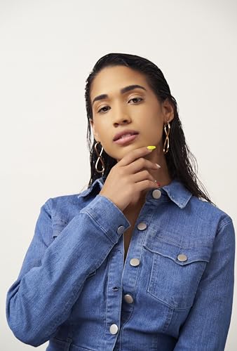 Barzel 18k Gold Plated Infinity Crazy 8 Hoop Earrings4