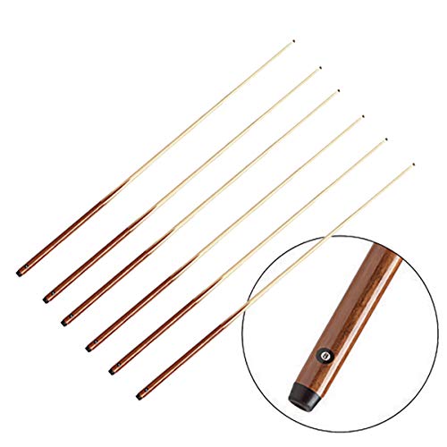 Set Of 6-1 Pc 8-Ball Logo Maple Cue Sticks #TOP3