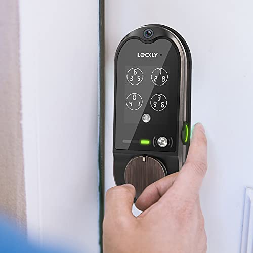 Lockly Vision Deadbolt with Video Doorbell Edition Smart Lock PGD798VB, Keyless Entry Door Lock with Fingerprint, Wi-Fi, APP, Camera and Patented Keypad for Home/Office/Apartment (Venetian Bronze) - Thumbnail 6