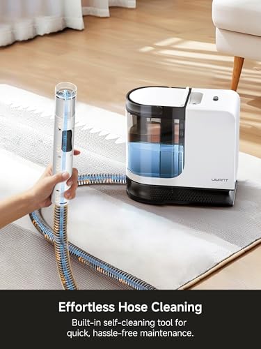 Image of uwant Portable Carpet Cleaner 18Kpa Powerful Suction Carpet Cleaner Machine for Pets, Cars, Furniture with Cleaning Tools& Solution Low Noise Technology Upholstery Cleaner for Home, Rugs, Spot