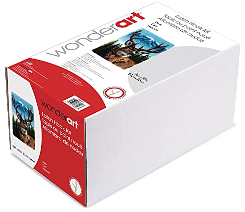 Wonderart Classics Deer Latch Hook Kit, 20" X 30" (426403)