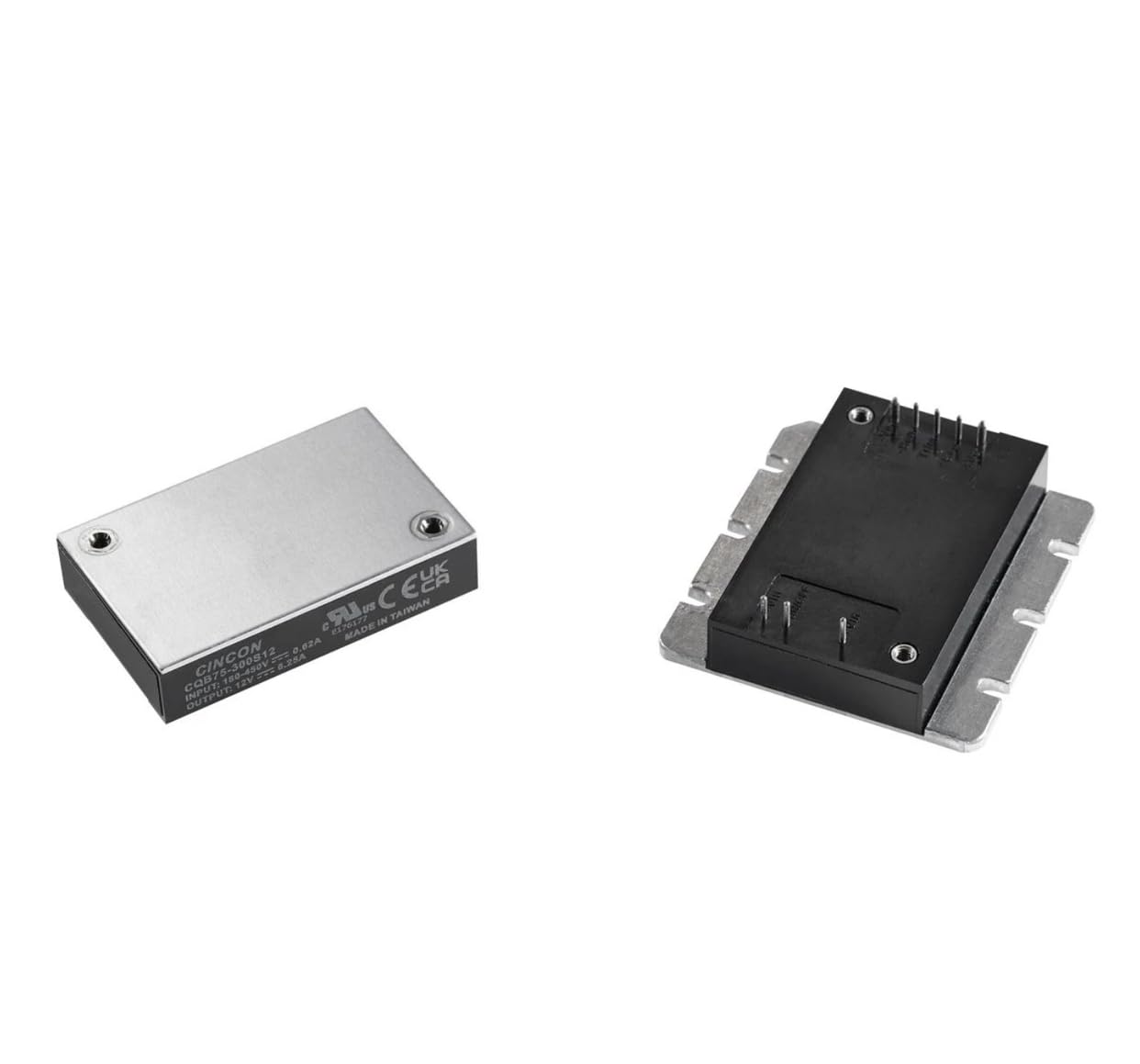 CQB75-300S05-F,Isolated DC/DC Converters - Chassis Mount 75W 180-450Vin 5Vout 15A Flange