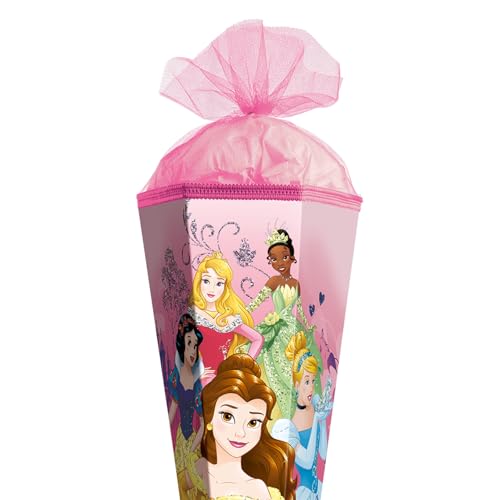 Bolsa escolar de Disney Princess de 85 cm con base angular y tul protector ROTH rojo 2