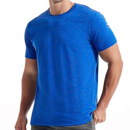 Kliegou Men's Crew Neck T Shirts - Casual Stylish Tees For Men 303 Blue Xxx-Large #TOP28