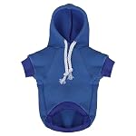 Blue Chihuahua Dog Hoodie: Keep Your Pup Warm and Stylish with a 'The Dog Face' Printed Sweatshirt Pet Clothes, and Sweater Coat All in One Perfect for Winter and Cool Summer Nights! Blue M - Image 2