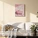 LCRBF Funny Pink Bathroom Wall Art Decor Framed, Trendy Minimalist Dirty Martini Girl in Bathtub Canvas Art Wall Decor Artwork Poster for Bathroom Restroom Powder Room, 15x12 Inch