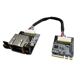 M.2 A E Key to Gigabit Ethernet Module for X86 Linux Single Board Computer SBC,RTL8111F Gigabit Ethernet Server NIC, Interface Card10/100/1000 Mbps RJ45 LAN, Support 2230/2280