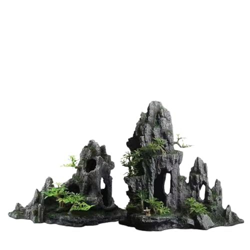 tonntyann 爬虫類 登り木 流木 隠れ家 水槽 水槽装飾 樹脂サンケン木材 アクアリウム 装飾 オブジェ 爬虫類用品 生息地造園 植物 水族館造園 ヘビ トカゲ メダカ 熱帯魚 枝 (05)