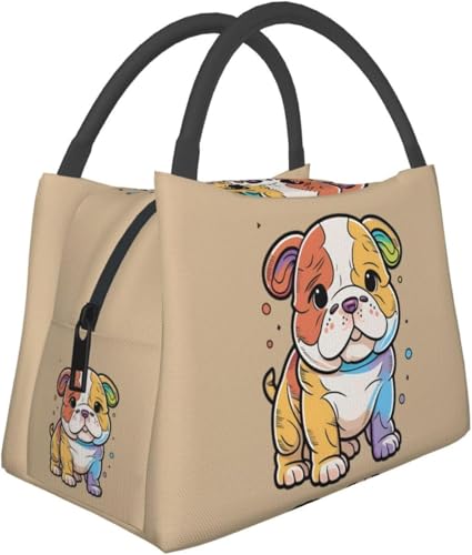 ランチバッグ 犬 保冷バッグ 弁当バッグ 大容量 おしゃれ 持ち運び便利 ソフトクーラー ミニトートバッグ 買い物袋 通勤 通校 旅行 ピクニックに最適
