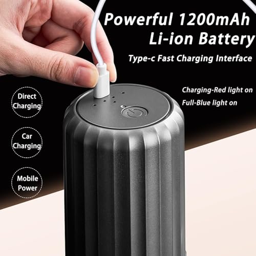 Image of DUNGRANI Portable Electric Coffee Grinder Spice & Coffee Bean Grinder Stainless Steel 4 Blade Mixer Grinder for Masala & Herb Push Button Control Durable Grinding Machine for Dry Item (Design-1)