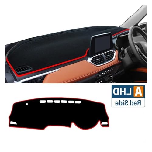 Alfombrilla para salpicadero de coche negro con diseño exclusivo para conducción RHD 2