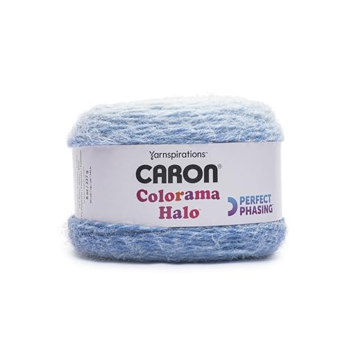 Image of Caron Colorama Halo Cake SEA and Sky Yarn - 2 Pack of 8oz /226.79g - 71% Acrylic,18% Nylon,11% Polyester - #5 Bulky - 60 Yards for Knitting, Crocheting & Crafts
