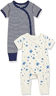 Moon and Back Unisex Baby 2 Pack Romper