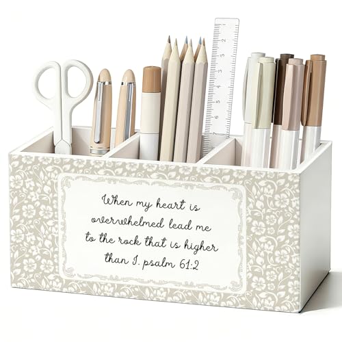 Christian Flower Pen Pencil Holder