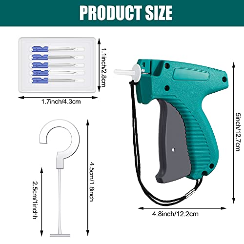 2006 Pieces Clothes Tagging Applicator Set Including 1 Piece Garment Tag Attacher With 5 Pieces Steel Needles And 2000 Pieces J Hook Plastic Fasteners For Fine Tagging Applications #TOP2