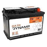 760CCA Dynamp DA70 Batterie de voiture L3 AGM Start-Stop 70Ah 760CCA 12V