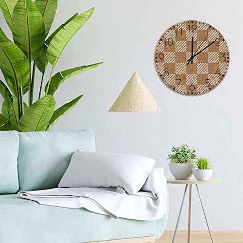 Horloge murale rustique en bois de qualité supérieure au design imprimé