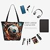 WSSYYBF Firecracker Soccer Tote Bags.Stylish all-over print, large capacity women's shopping bag, lightweight and multi-functional #5