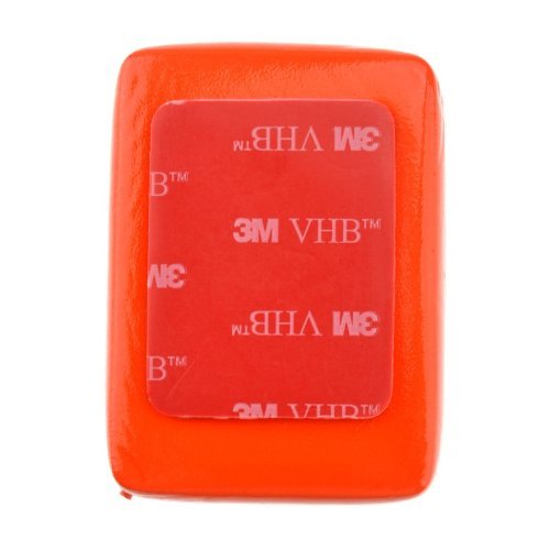 Goliton Floaty Float Box Sponge With 3M Adhesive Anti Sink Compatible For Gopro Hd Hero 1 / Hero 2 / Hero 3 / Hero 3+/Hero4 /Hero5 /4 Session/5 Session Xiaoyi Xiaomi- Red #TOP4