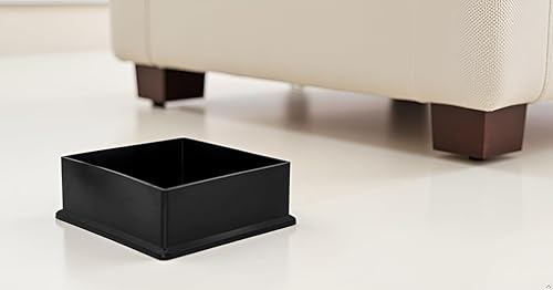 Miniatura 82 de Flyshop 8 tapas para patas de sillas de patio, de PVC, protectores de suelo cuadrados para patas de silla, fundas cuadradas para muebles, 3/4 PVC
