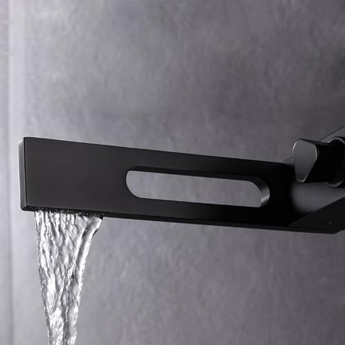 Robinet mitigeur de baignoire multifonction à cascade chromé - 8