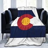 haigof Colorado Flag Blankets Printed Throw Blanket Warm Soft Blanket for Couch Bed 40'x30'