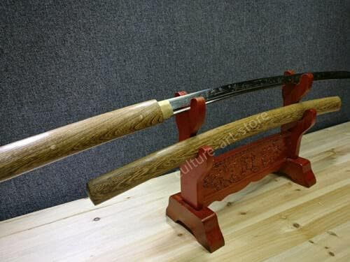 Miniatura 7 de ZPGP Espada katana japonesa Shirasaya Samurai de espiga completa 9260 de acero de primavera afilada