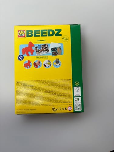 SES Creative | Bügelperlen-Set Pferd | 1200 Perlen PVC-frei | Formplatte Pferd + Vorlagen + Papier Inkl. | Kreative Aktivitäten Für Mädchen Jungen Ab 5 Jahre | Geschenkidee Reiten