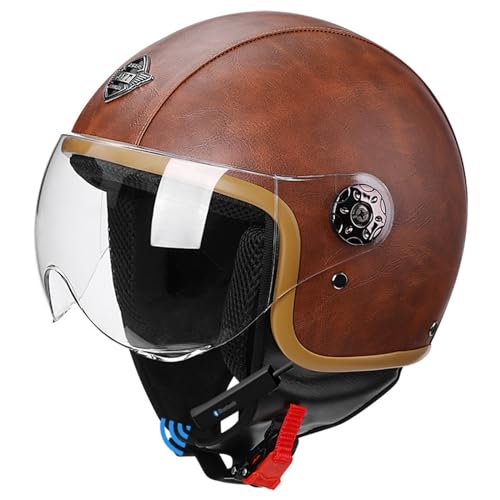 BGGNG Open-Face Motorcycle Helmet with Bluetooth