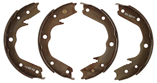 Image of Bendix Premium 858 Rear Parking Brake Shoe for Acura MDX 2006-2001, Honda Odyssey 2004-2002, Passport 2002-1994, Isuzu Amigo 2000-1998, Axiom 2004-2002, Rodeo 2004-1994, Rodeo Sport 2003-2001